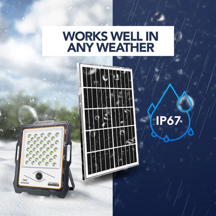 Solar led flood lights 200w solar exterior lamps with motion sensor light for home, garden and outdoor(RENEWED)