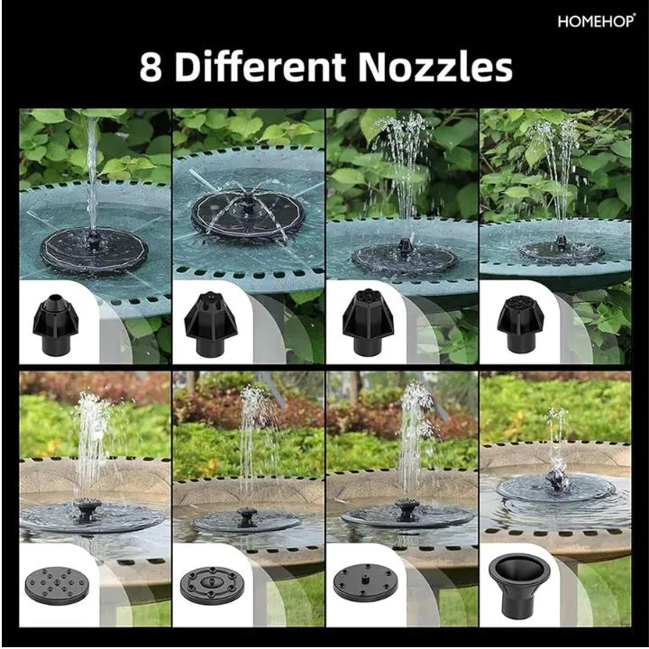 Water Fountain with Floating Pump Decorative Outdoor Perfect for Gardens, Bird Bath, Pond, Patios, and Landscapes with Elegant Water Display (Renewed)