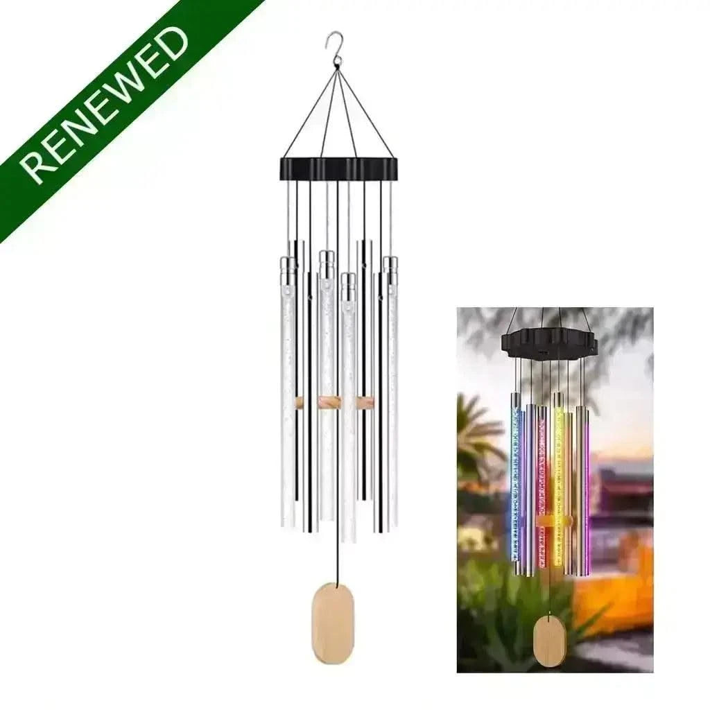 Solar Wind Chimes Bells Outdoor Decoration Wall Hanging Positive Energy Items For Home (Waterproof, Refurbished) - HOMEHOP®