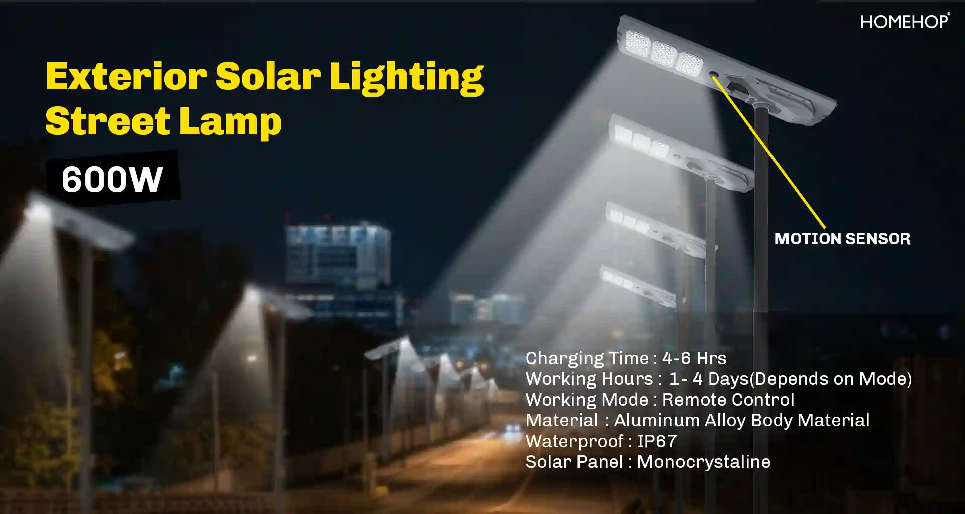 outdoor solar led lamp