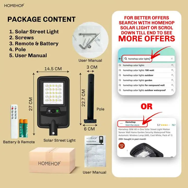 outdoor solar light for house waterproof