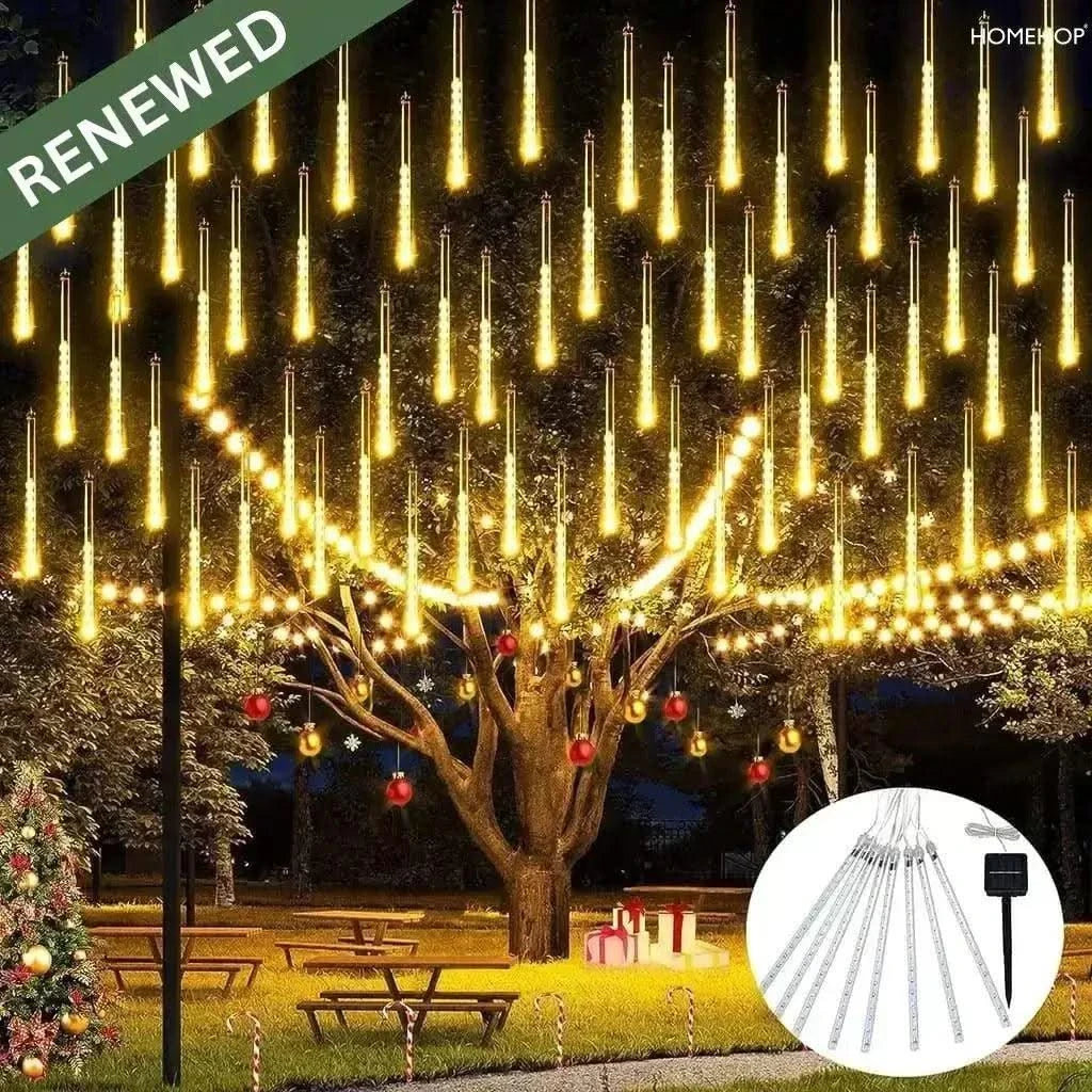 Solar Led Decorative Fairy Lights Waterproof Tree Hanging Tube Lamp For Home, Outdoor (Warm)(Refurbished) - HOMEHOP®