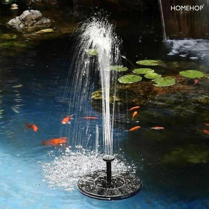 outdoor water fountains light