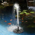 outdoor water fountains light