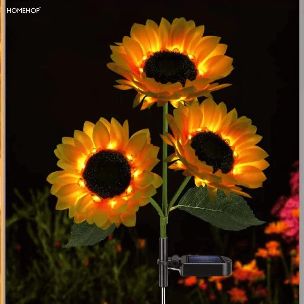 Solar Outdoor Decor Light Sunflower LED Garden Decoration Light for Home, Patio ,Lawn ,Garden and Yard - HOMEHOP®