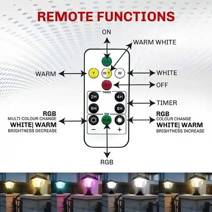 outdoor pillar lamp waterproof