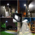 Solar LED Street Light Outdoor 80W Waterproof Lamp For Home, Garden With Remote Control (Renewed)
