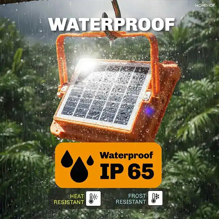Solar Portable 100W Rechargeable Led Light For Home, Garden, Outdoor And Indoor