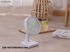 homehop mini usb portable rechargeable table desk fan 