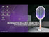 Mosquito Racket Bat Rechargeable Electric Repellent for Home with UV Light (Refurbished)