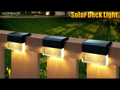 solar fence light