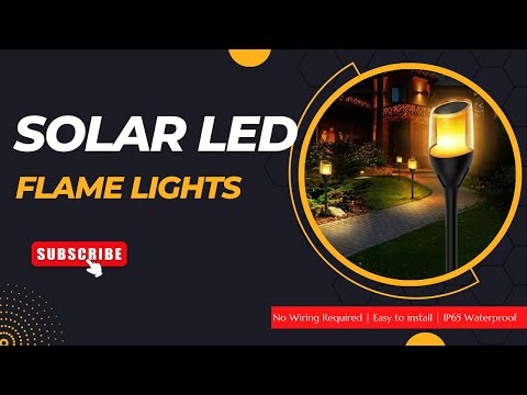 Solar Outdoor Garden Flickering LED Flame Lights - Best Way to Decorate Your Garden Pathways