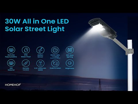 solar street light with motion sensor