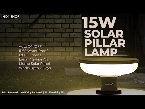 Solar gate lamp for outdoor, house, and garden