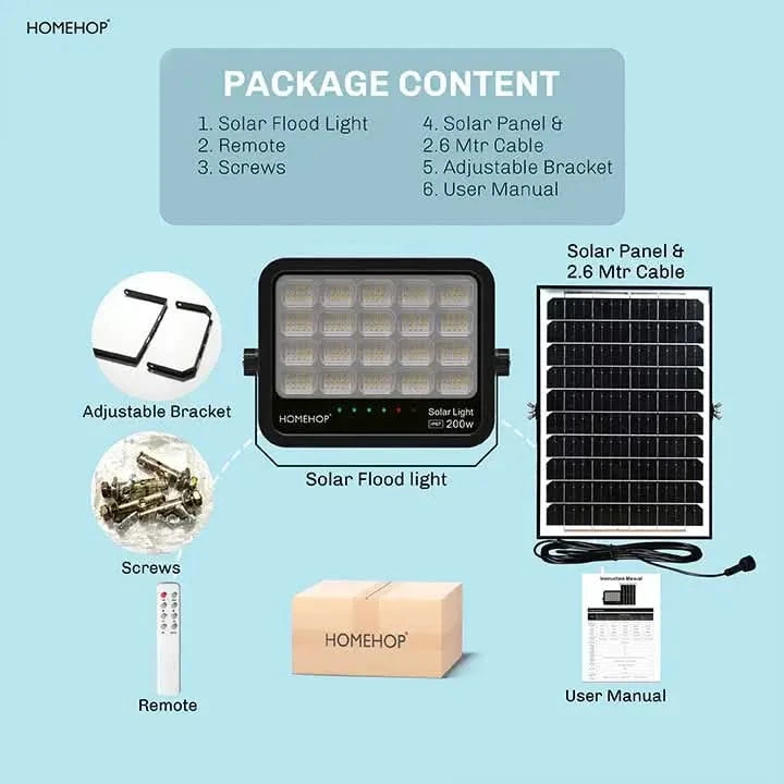 Solar led outdoor flood light Bright Energy Efficient Light for Garden & Outdoor Use(RENEWED)