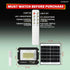 Solar Flood Light Outdoor Wireless Lamp Light with Remote for Exterior Home