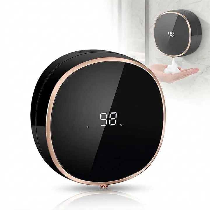 Soap Dispenser for Handsfree Hygienic Use with Foaming Hand Wash and Shampoo for Bathroom, Kitchen and Modern Home Spaces