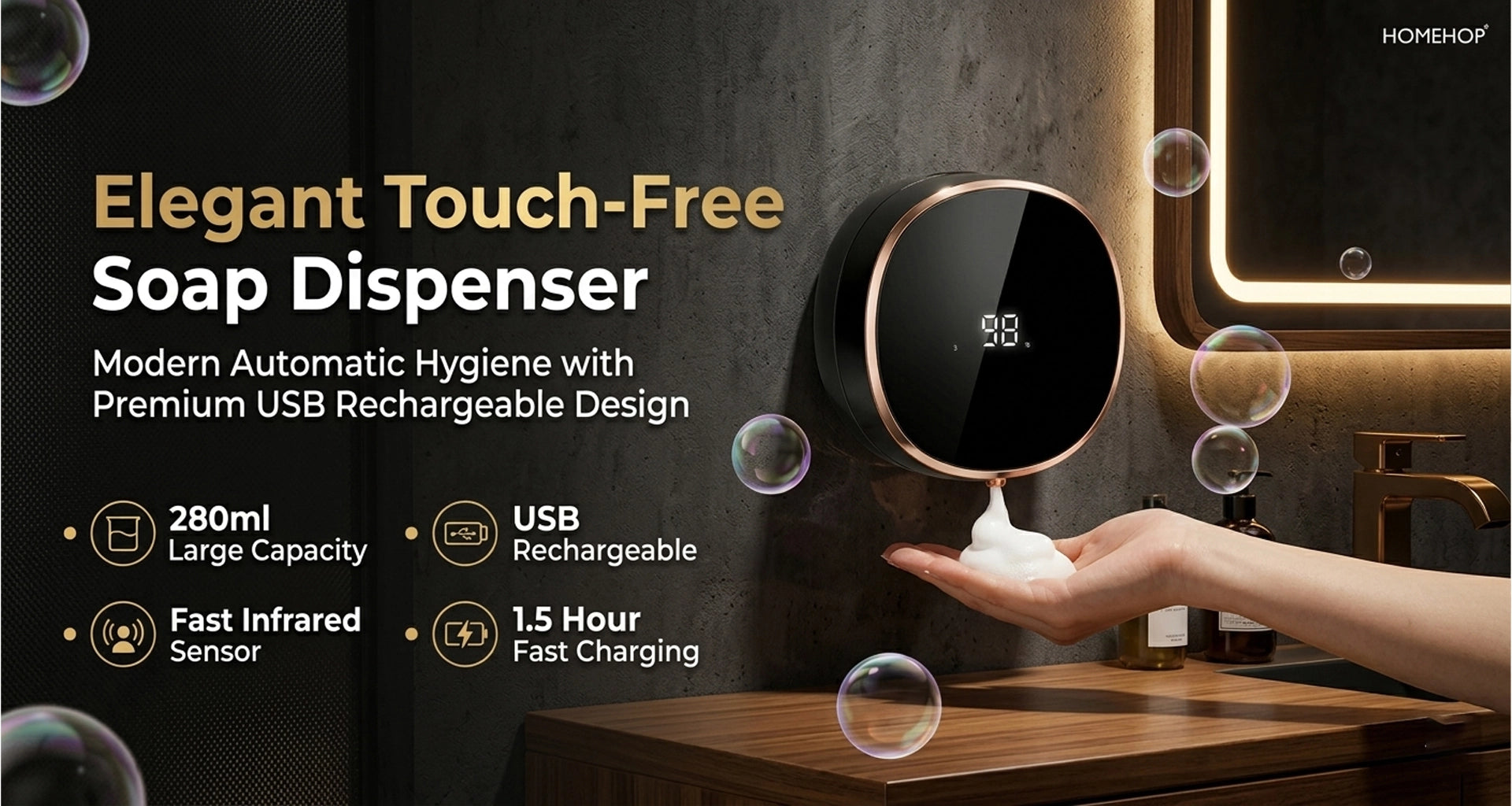 shower gel dispenser for bathroom