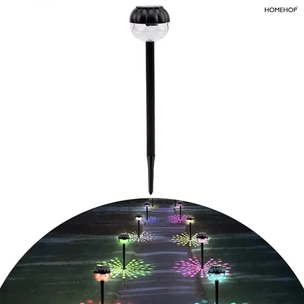 Refurbished Homehop Solar Led Lights For Home Garden Outdoor Decoration Lamps Waterproof Path Lights (Rgb) - HOMEHOP®