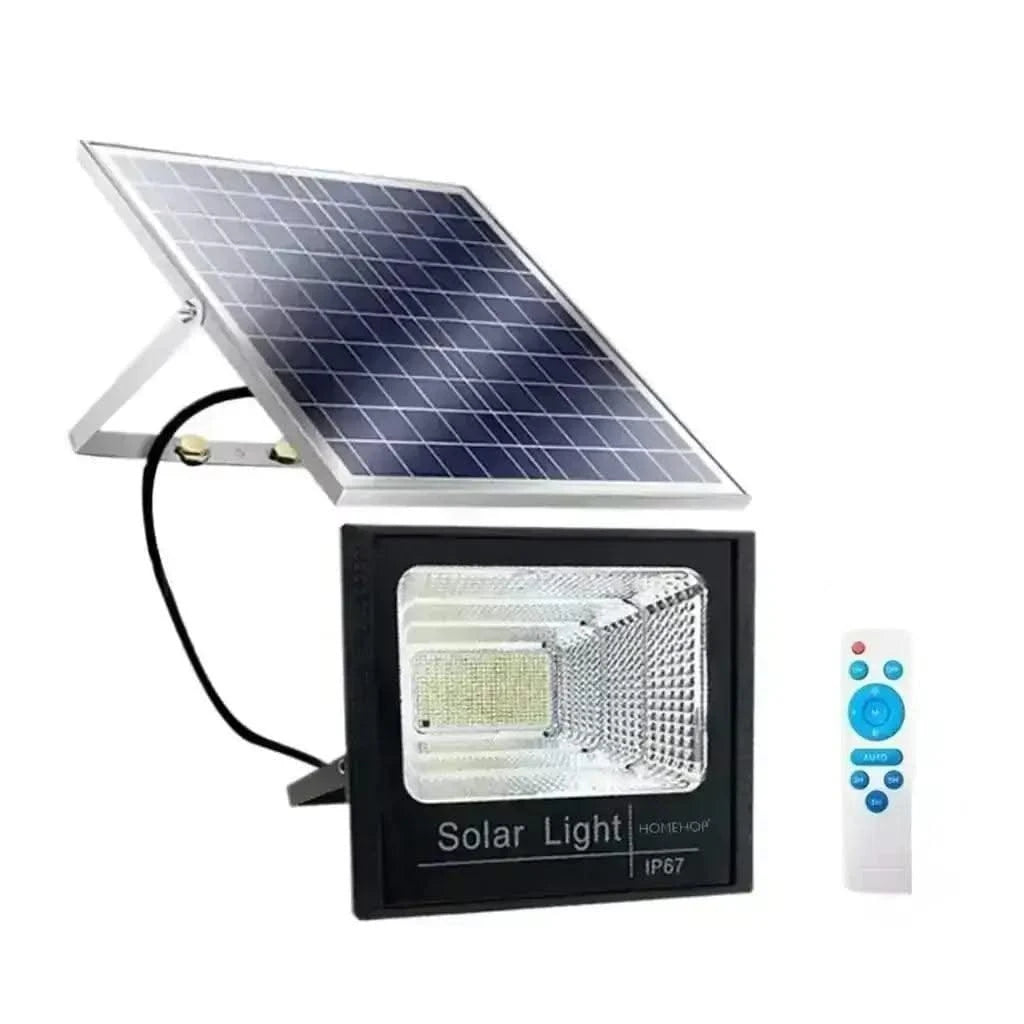 Refurbished Solar LED Flood Light Outdoor Waterproof Commercial Lights for Home, Garden, Playgrounds, Stadium (Cool White) - HOMEHOP®