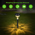 Solar LED Spike Light Waterproof Decorative Garden Lights for Outdoor Pathway (Warm)