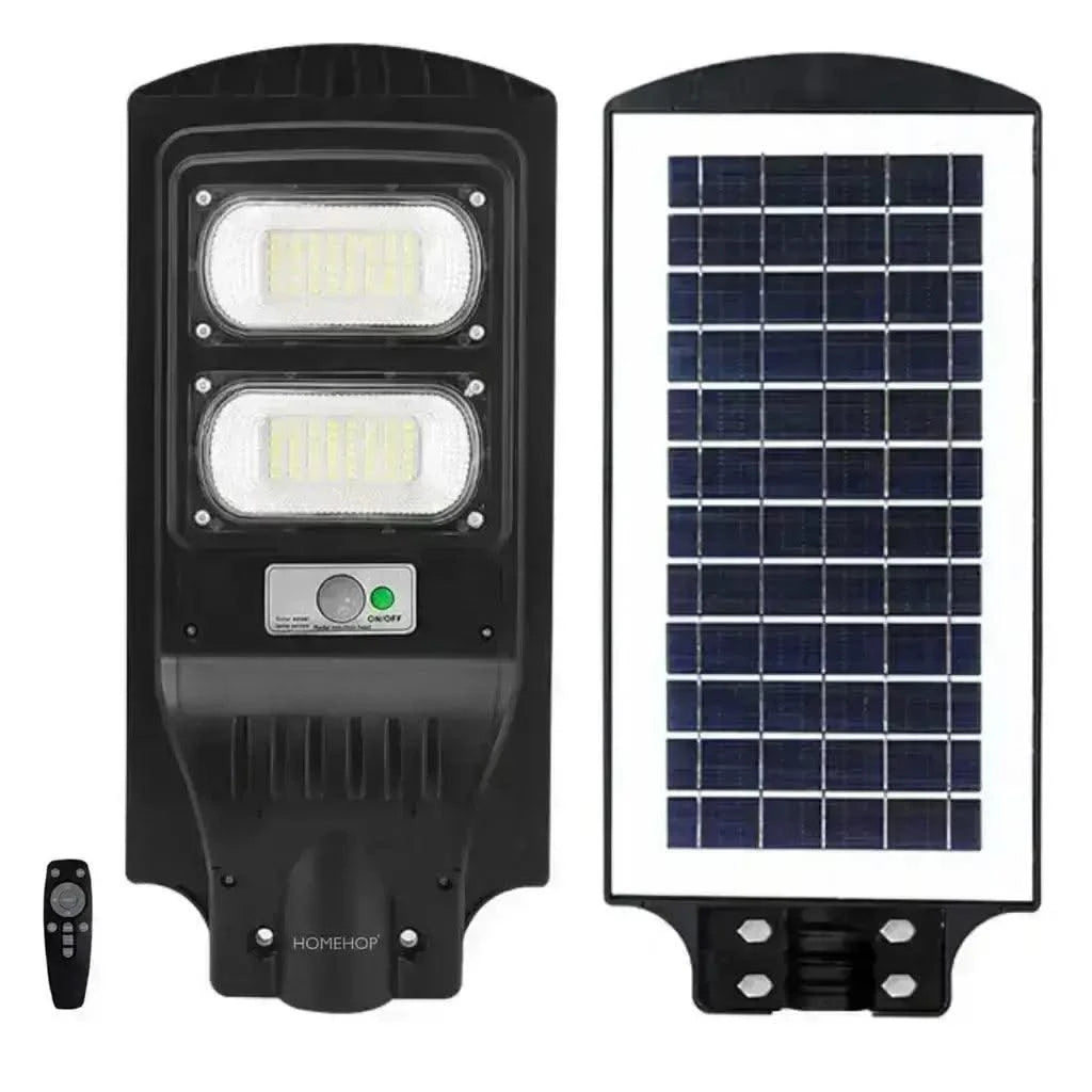 Solar LED Street Lighting waterproof with motion sensor for Home, Garden (60W, Remote Control) - HOMEHOP®