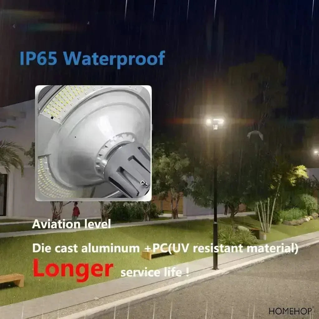 Solar Light For Outdoor UFO LED Street Post Lights For Road, Garden, Lawn, Pathway with Remote (800W, Aluminium) - HOMEHOP®