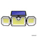 Solar Motion Sensor Lighting Outdoor Waterproof LED Wall Light For Home Security (Cool White)(Refurbished) - HOMEHOP®