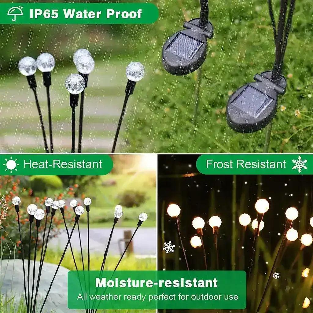 Solar Powered Garden Lights Outdoor Waterproof LED Firefly Lighting For Home, Yard - HOMEHOP®