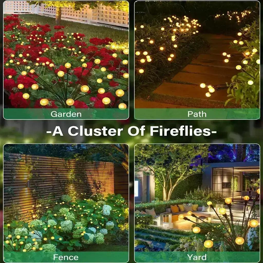 Solar Powered Garden Lights Outdoor Waterproof LED Firefly Lighting For Home, Yard - HOMEHOP®