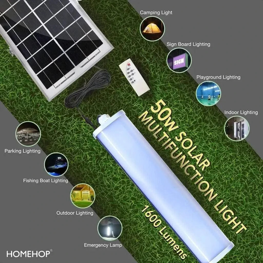 Solar Rechargeable Light Outdoor Waterproof Flood Wall Lamp for Garden, Indoor - HOMEHOP®