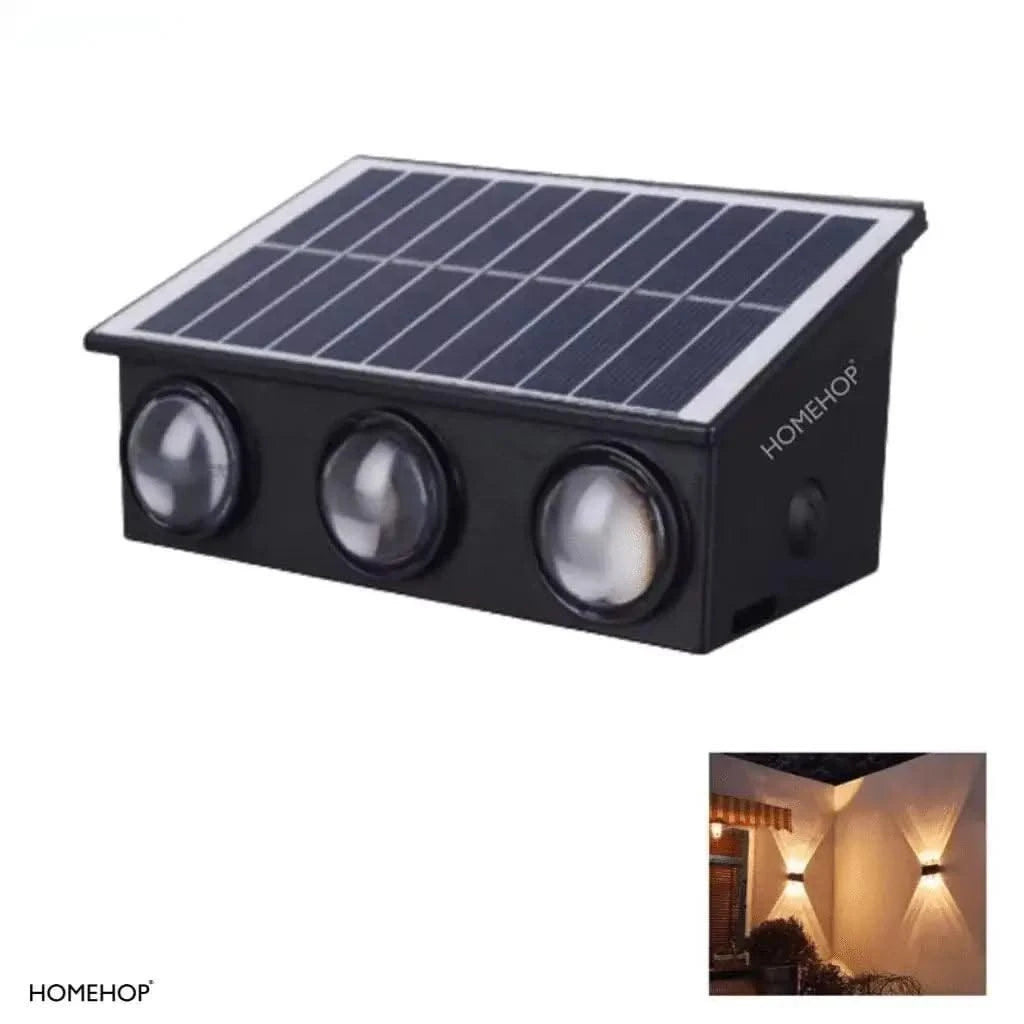 Solar Up Down Lights Waterproof LED Garden Wall Lights For Outdoor, Home ( Warm Light )(Refurbished) - HOMEHOP®