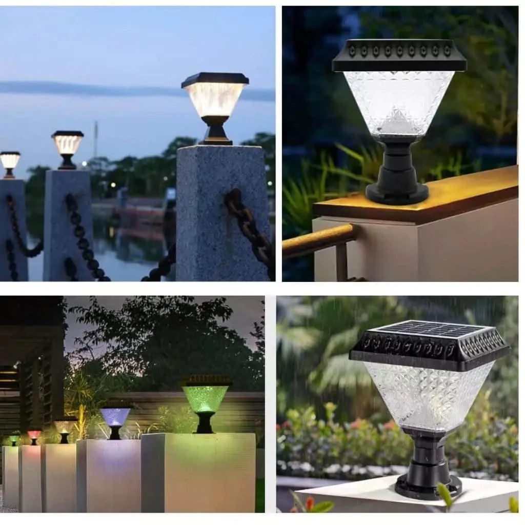 Refurbished Solar Lights for Compound Wall Decoration LED Multicolor Lamp for Home, Garden, Outdoor Waterproof (RGB) - HOMEHOP®