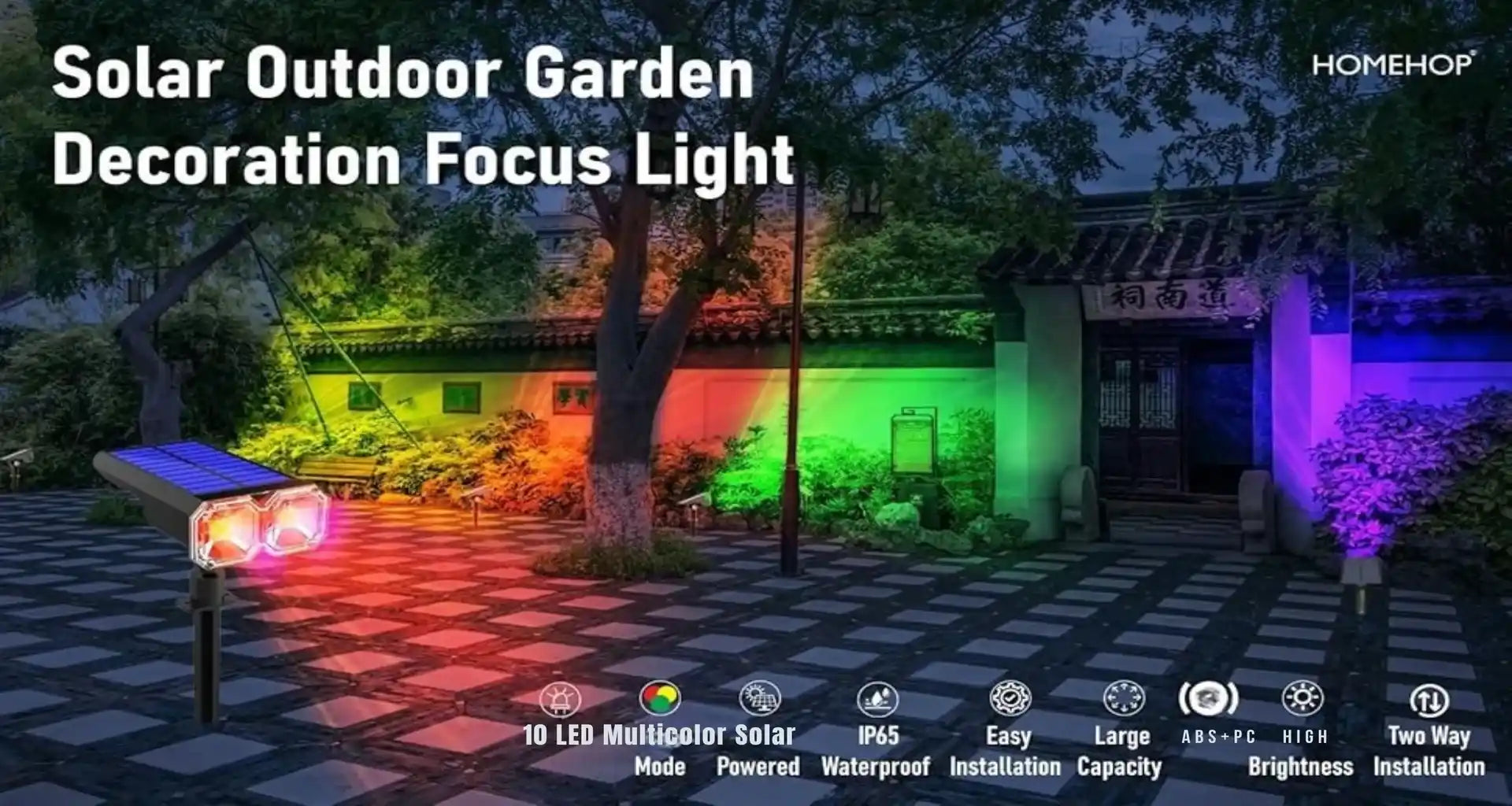 solar decoration spot lights