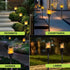 Solar Flickering LED Flame Lights Outdoor Garden Light Waterproof Portable Landscape Decoration Lamp