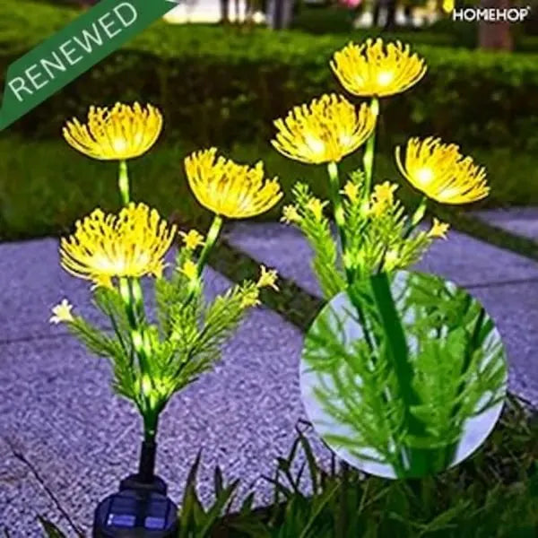 solar flower lights outdoor lighting