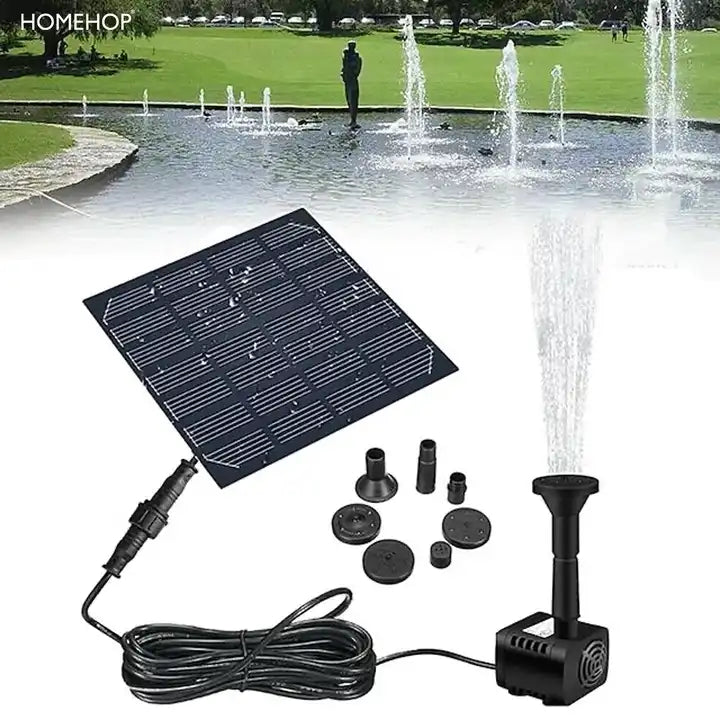 solar garden water fountain