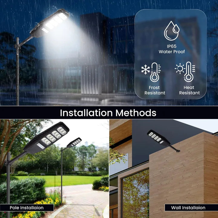 Solar LED Street Light Waterproof Highway Lights for Outdoor, Home & Garden with Remote Control, 200W