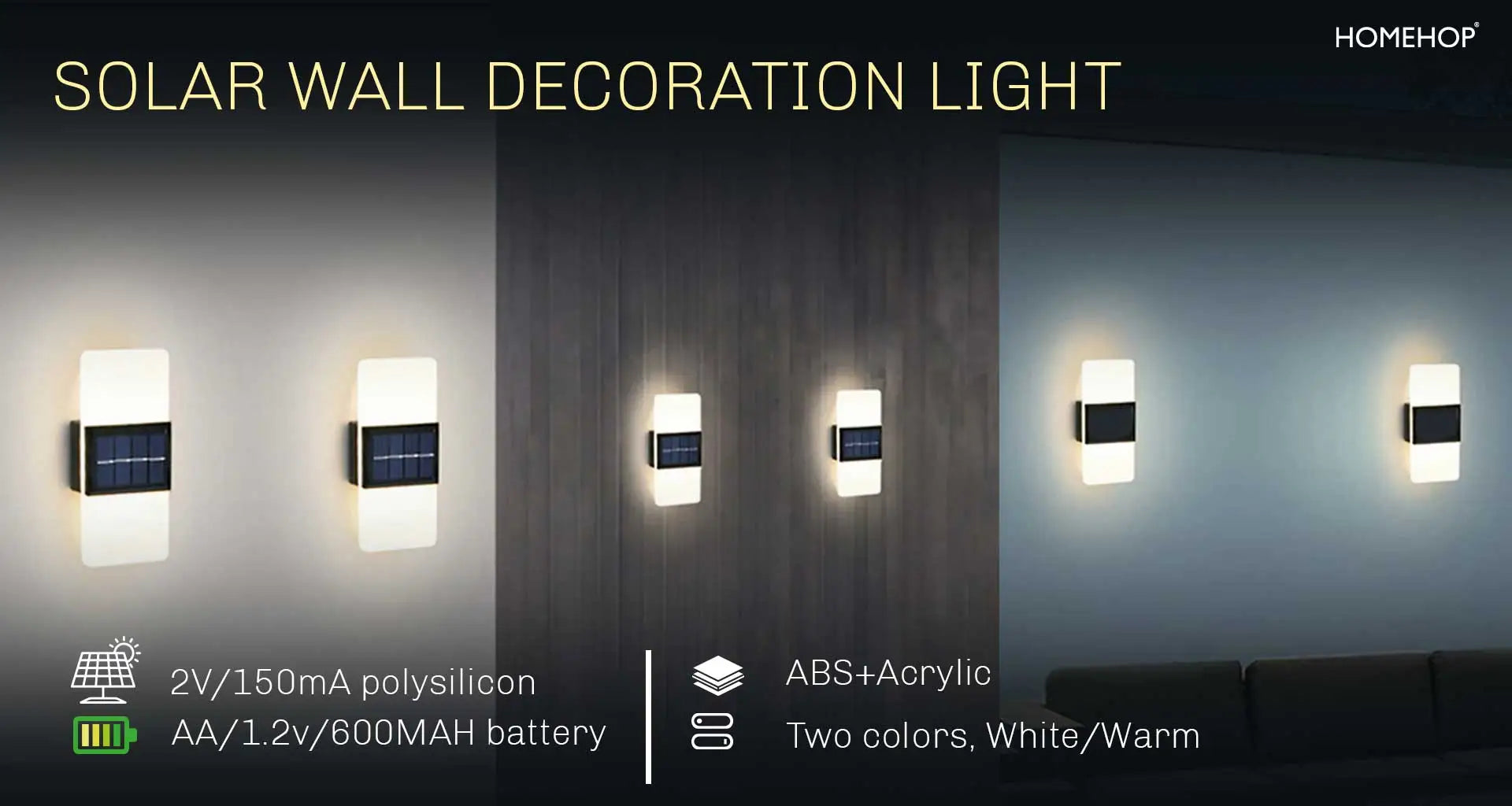 solar lamp wall decoration light