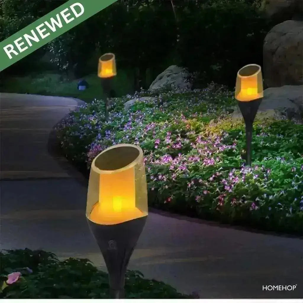 Solar Lamps For Garden Flickering LED Waterproof Portable Landscape Decoration Light (Refurbished) - HOMEHOP®