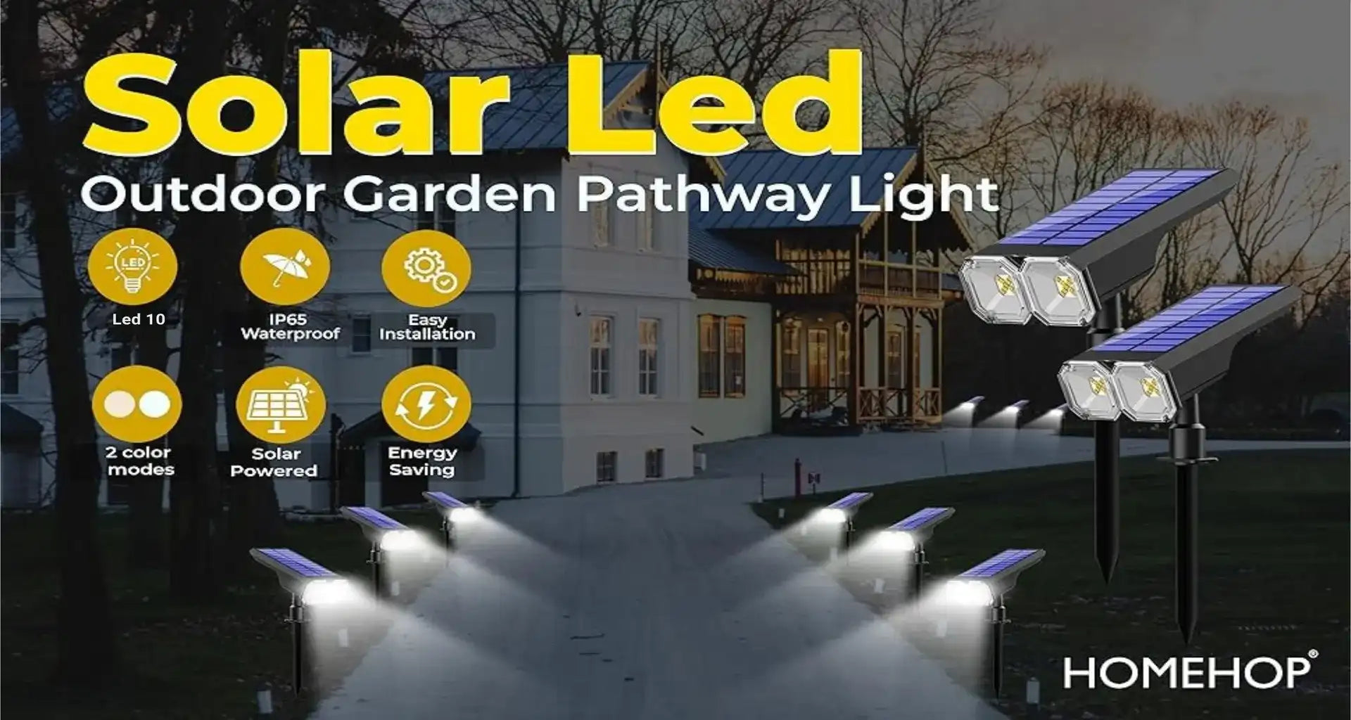 solar led focus lights outdoor