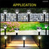 Solar Decorative Pathway Waterproof Lamp for Garden, Outdoor And Landscape Automatic with 3 Color Modes