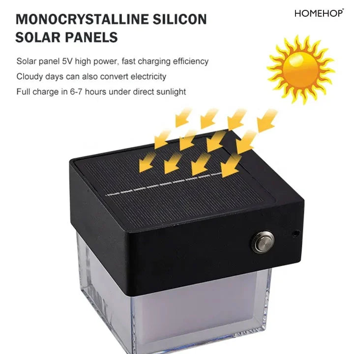 solar light outdoor wall