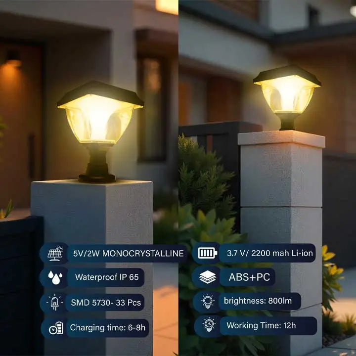 solar light with battery for home