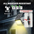solar lights on house