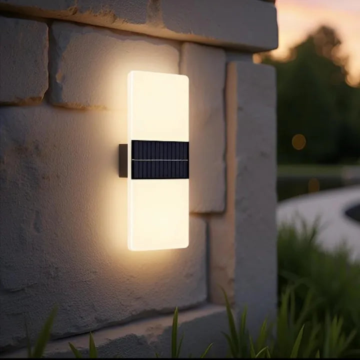 solar outdoor lights wall
