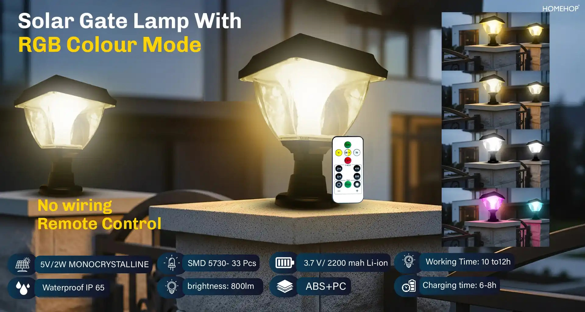 Solar lights for compound wall outdoor led lamp at best price – HOMEHOP®