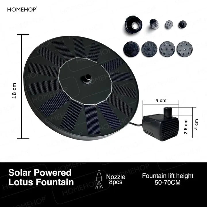 solar power for water fountain