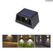 Solar Wall Lights Outdoor Waterproof Decorative Adjustable Up and Down Lamp for Garden, Home Wall and Balcony (Renewed)
