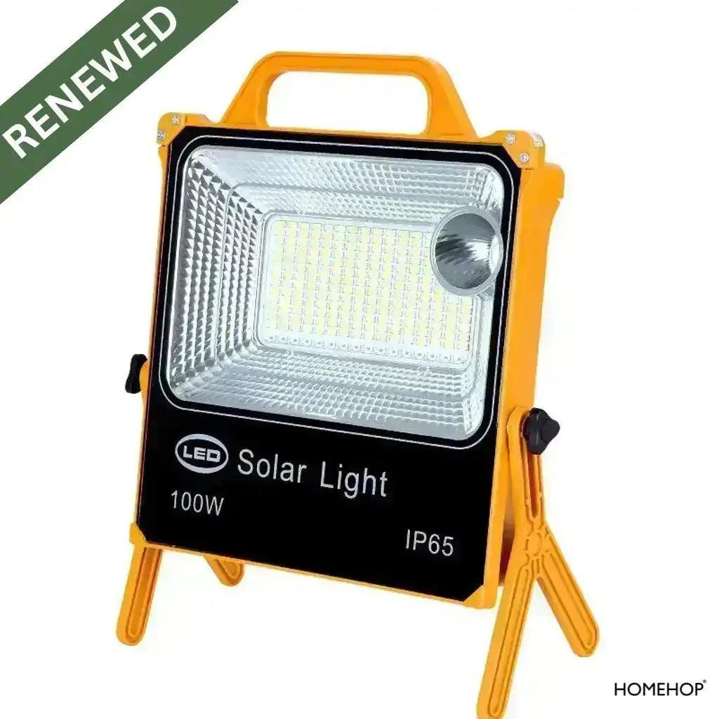 Solar Powered Emergency lights Rechargeable Portable Flood Lights For Home Outdoor Garden Waterproof Camping Lamp (Cool White)(Refurbished) - HOMEHOP®